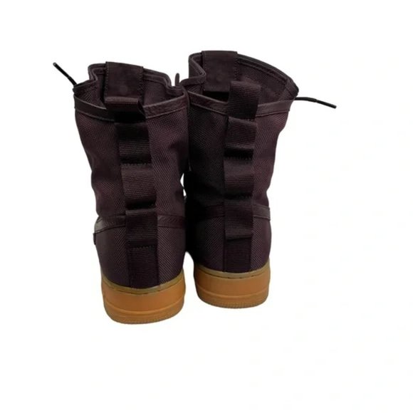 Nike SF Air Force 1 Sneakers Size 9 Burgundy Leather - Picture 7 of 9